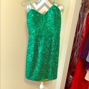 Green sequin